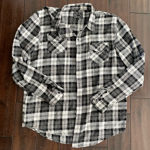 Jack’s Surf Shop plaid Flannel Shirt XL - Picture 2 of 5